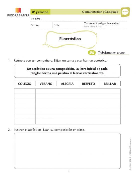El acróstico