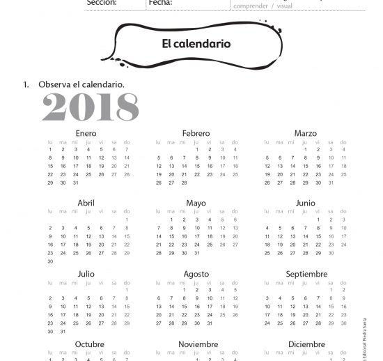 El calendario