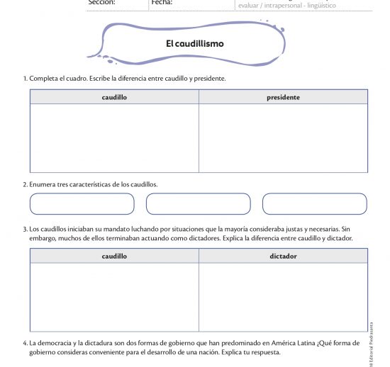 El caudillismo