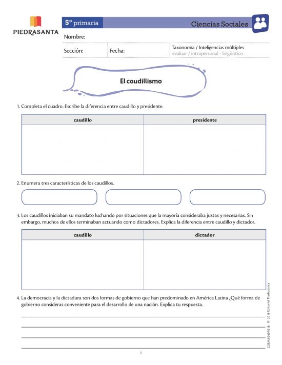 El caudillismo