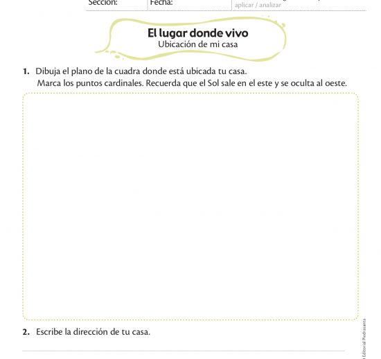 El lugar donde vivo