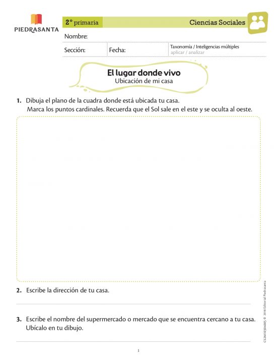 El lugar donde vivo