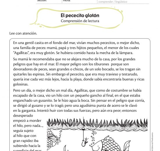 El pececito glotón