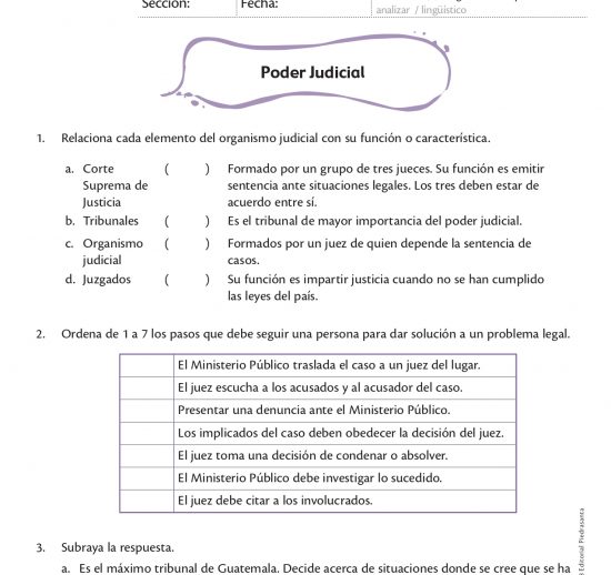 El poder judicial