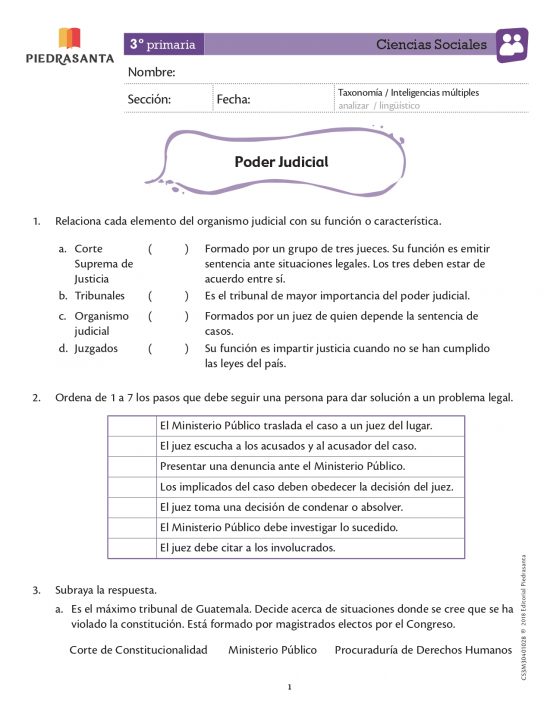 El poder judicial