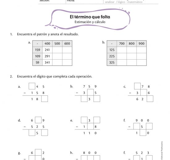 El término que falta