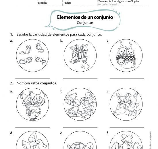 Elementos de un conjunto