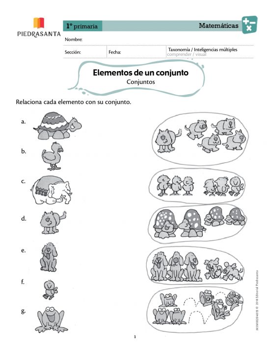 Elementos de un conjunto