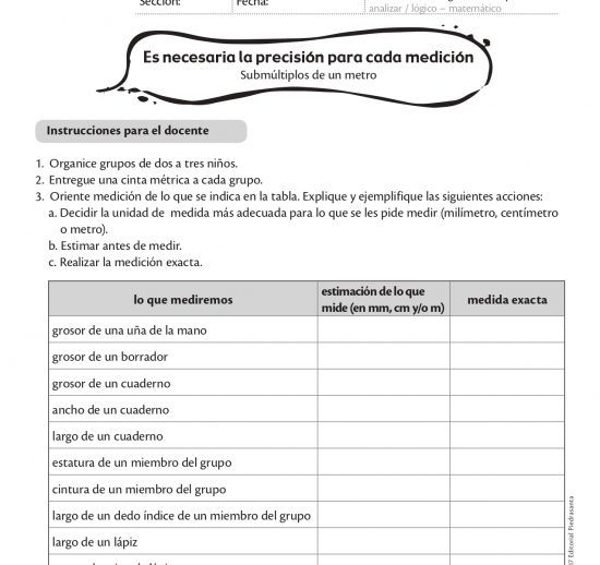 Es necesaria la precisión para cada medición