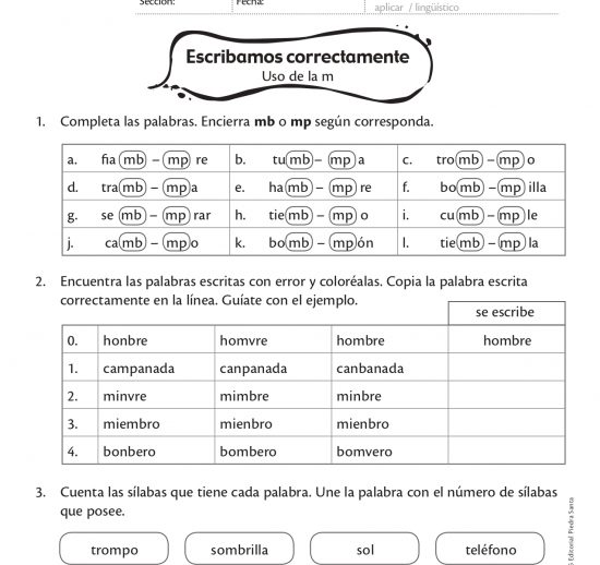 Escribamos correctamente