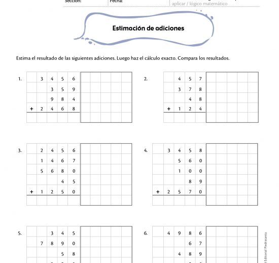 Estimación de adiciones