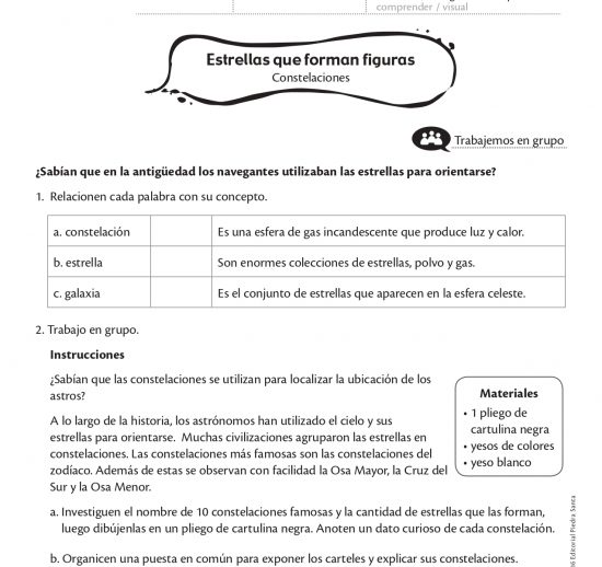 Estrellas que forman figuras
