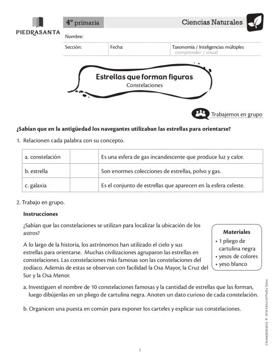 Estrellas que forman figuras
