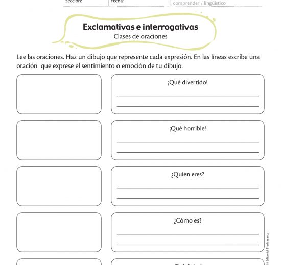 Exclamativas e interrogativas