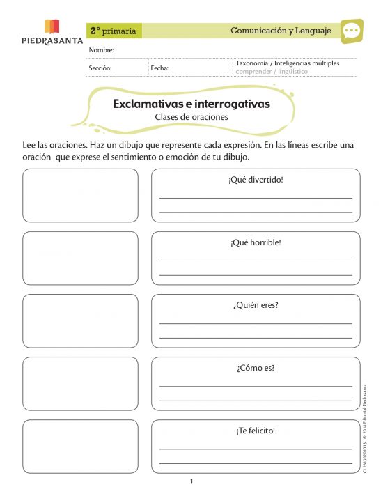 Exclamativas e interrogativas