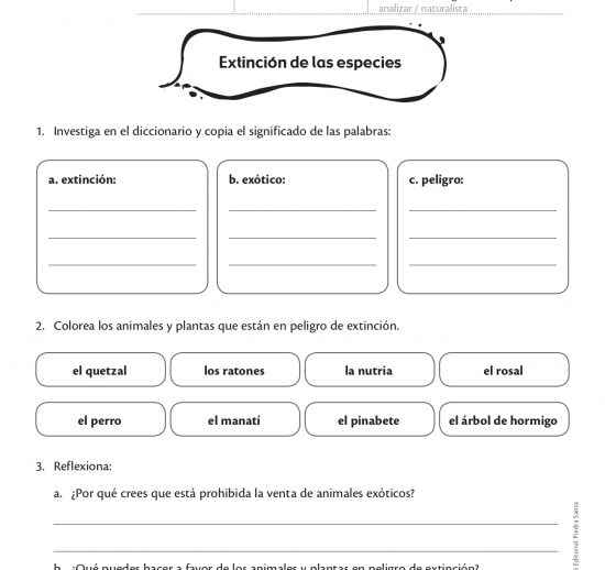 Extinción de las especies
