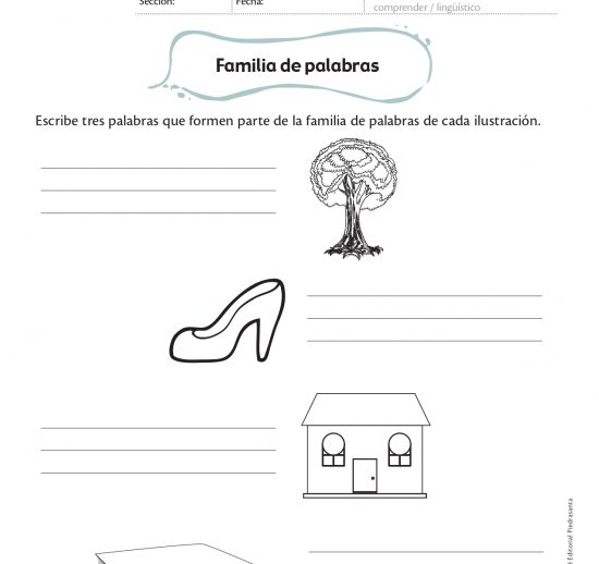 Familia de palabras