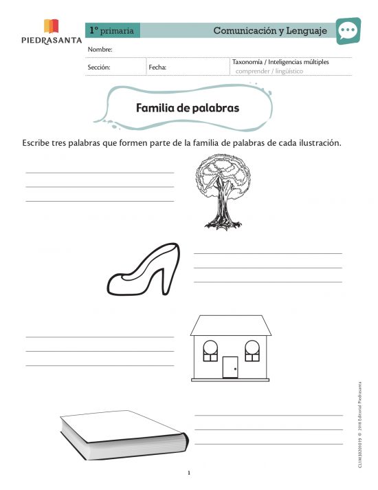 Familia de palabras