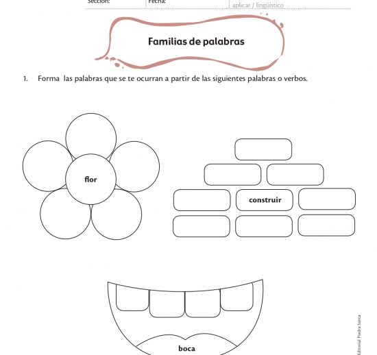 Familias de palabras