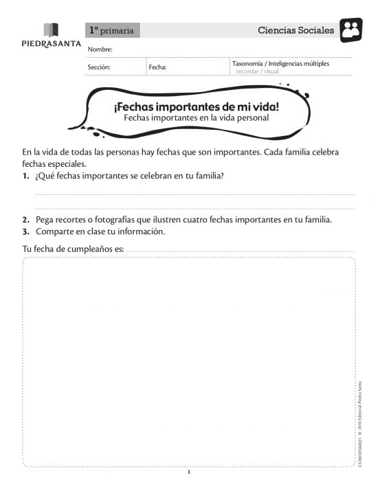 Fechas importantes de mi vida
