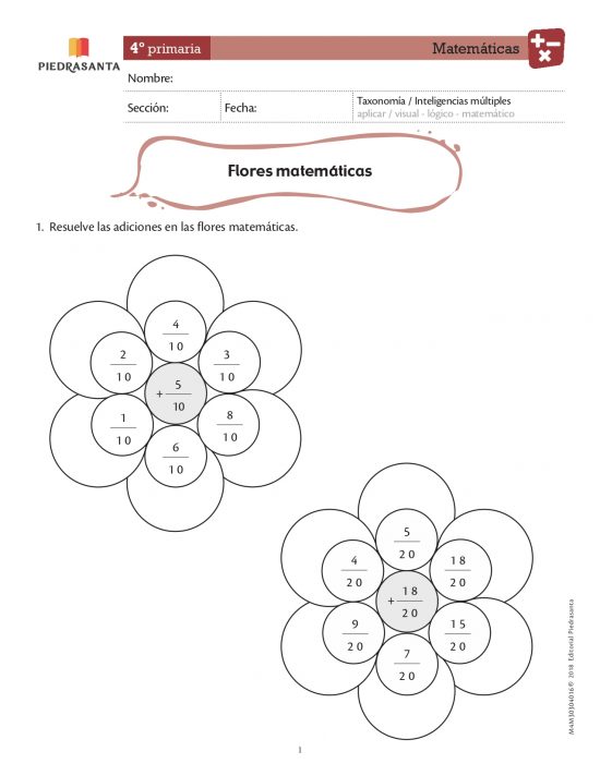 Flores matemáticas