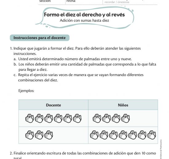 Formo el diez al derecho o al revés