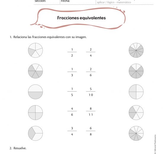 Fracciones equivalentes