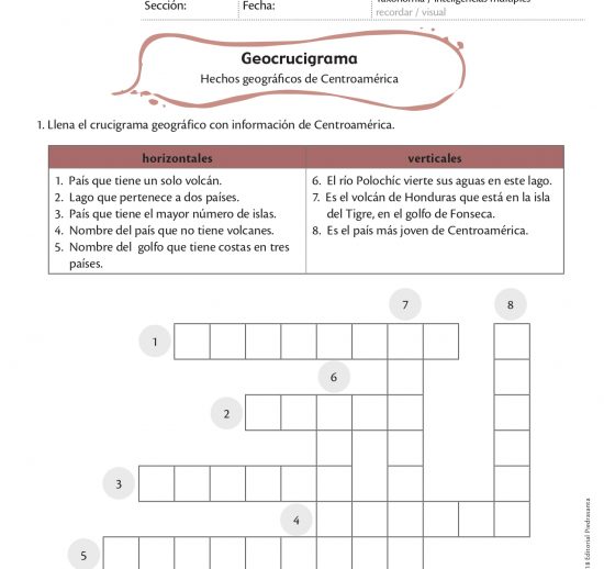 Geocrucigrama