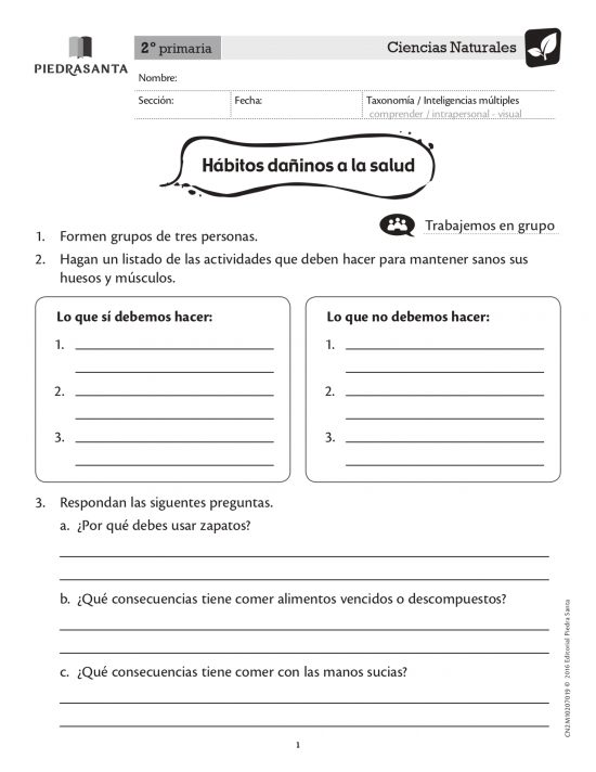 Hábitos dañinos a la salud