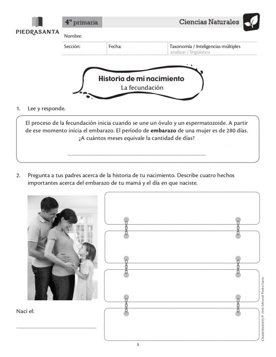Historia de mi nacimiento