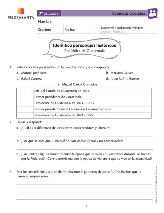 Identifico personajes históricos
