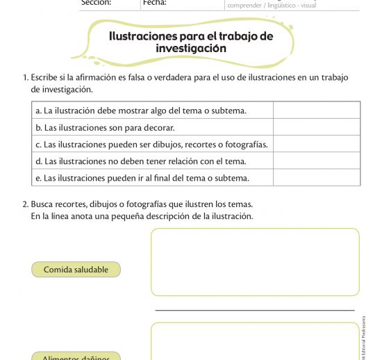 Ilustraciones para el trabajo de investigación