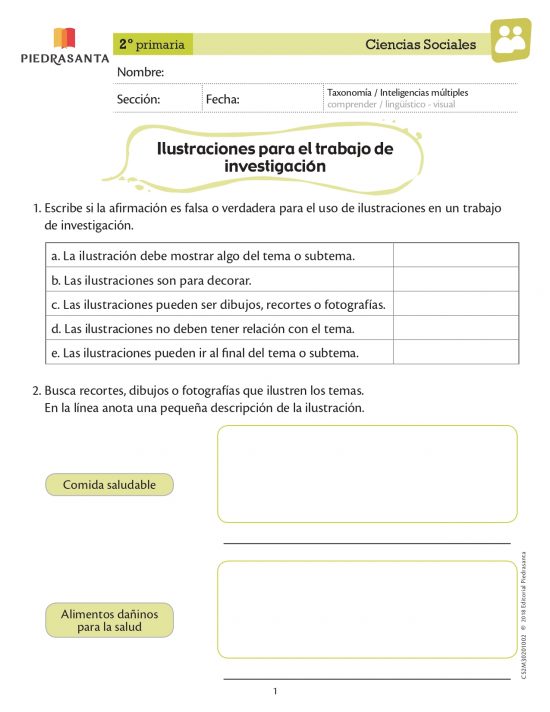 Ilustraciones para el trabajo de investigación
