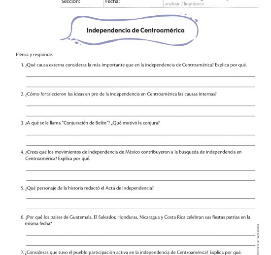 Independencia de Centroamérica