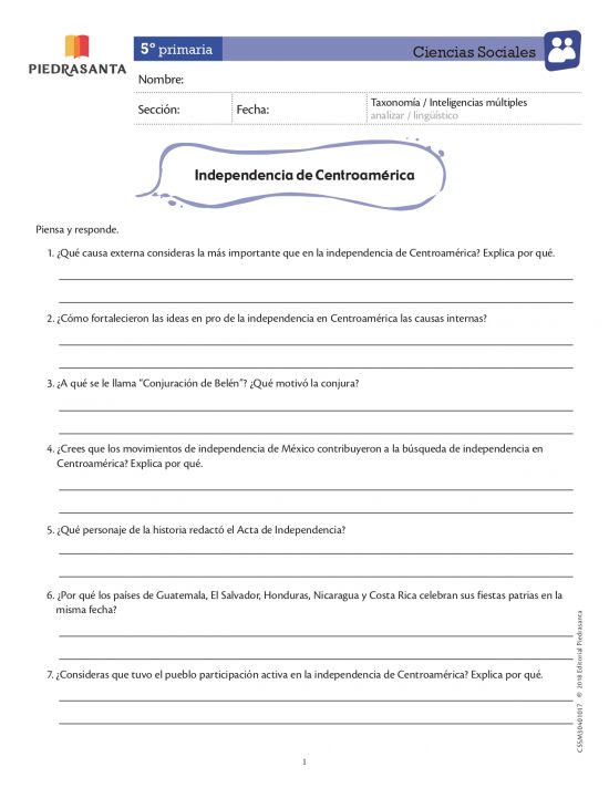 Independencia de Centroamérica
