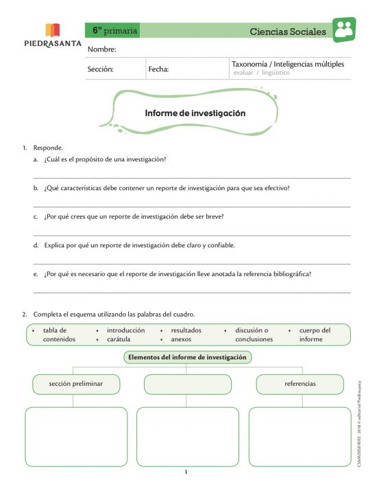 Informe de investigación