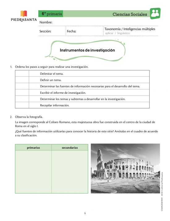 Instrumentos de investigación