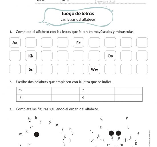 Juego de letras