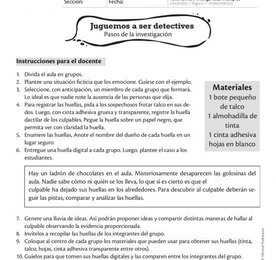 Juguemos a ser detectives