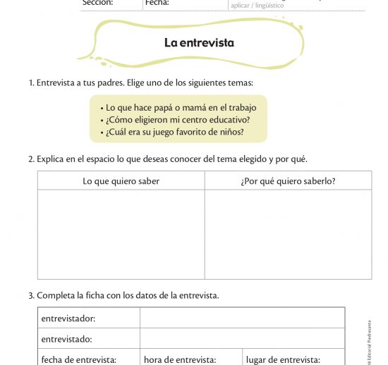 La entrevista