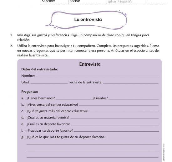La entrevista