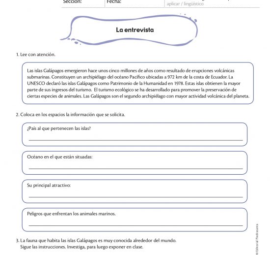 La entrevista
