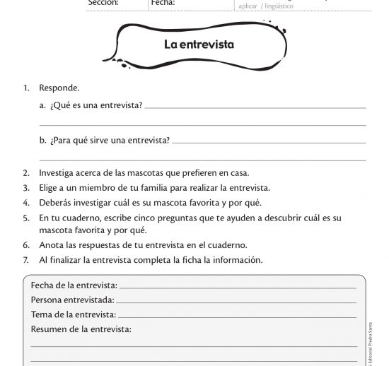 La entrevista