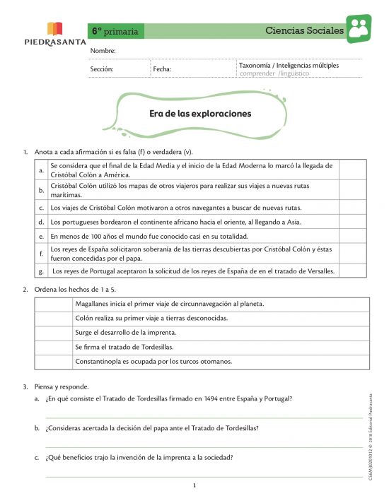 La era de las exploraciones
