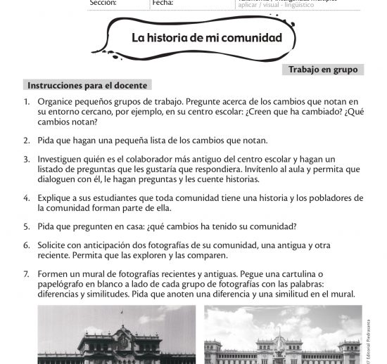 La historia de nuestra comunidad