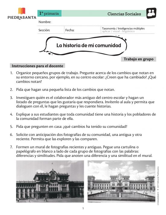 La historia de nuestra comunidad