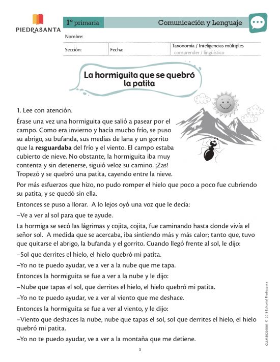 La hormiga que se quebró la patita