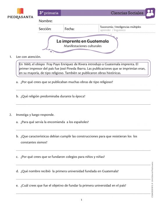 La imprenta en Guatemala