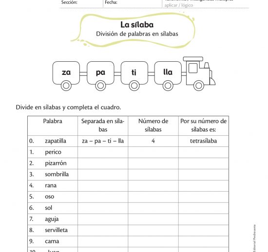 La sílaba