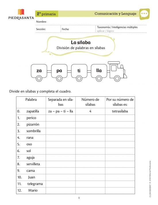 La sílaba